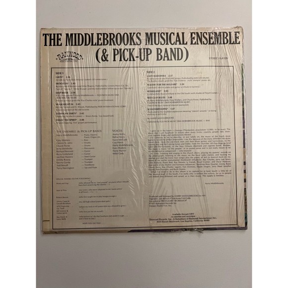 Middlebrooks Musical Ensemble & Pick-Up Band 1973 LP Ranwood 8109 Shrink VG+ - Picture 2 of 9